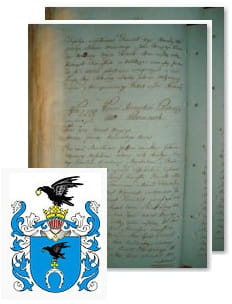 Przykładowe zdjęcie wywodu rodowitości szlacheckiej z 1802 roku, stron 2.jpg