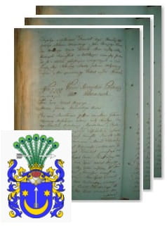 Przykładowe zdjęcie wywodu rodowitości szlacheckiej z 1802 roku, stron 3.jpg