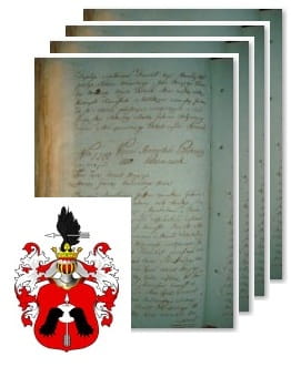 Przykładowe zdjęcie wywodu rodowitości szlacheckiej z 1802 roku, stron 4.jpg