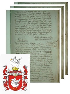 Przykładowe zdjęcie wywodu rodowitości szlacheckiej z 1802 roku, stron 3.jpg