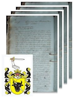 Przykładowe zdjęcie wywodu rodowitości szlacheckiej z 1811 roku, stron 4.jpg