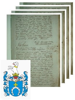 Przykładowe zdjęcie wywodu rodowitości szlacheckiej z 1802 roku, stron 4.jpg