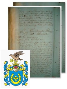 Przykładowe zdjęcie wywodu rodowitości szlacheckiej z 1802 roku, stron 2.jpg