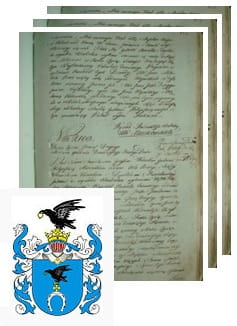 Przykładowe zdjęcie wywodu rodowitości szlacheckiej z 1802 roku, stron 3.jpg