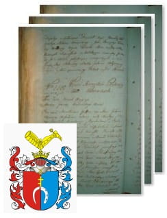Przykładowe zdjęcie wywodu rodowitości szlacheckiej z 1802 roku, stron 3.jpg