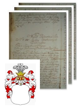 Przykładowe zdjęcie wywodu rodowitości szlacheckiej z 1802 roku, stron 3.jpg