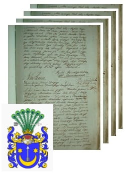 Przykładowe zdjęcie wywodu rodowitości szlacheckiej z 1802 roku, stron 4.jpg