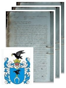 Przykładowe zdjęcie wywodu rodowitości szlacheckiej z 1816 roku, stron 3.jpg
