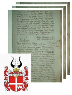 Przykładowe zdjęcie wywodu rodowitości szlacheckiej z 1802 roku, stron 3.jpg