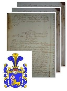 Przykładowe zdjęcie wywodu rodowitości szlacheckiej z 1802 roku, stron 3.jpg