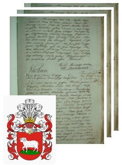 Przykładowe zdjęcie wywodu rodowitości szlacheckiej z 1802 roku, stron 3.jpg