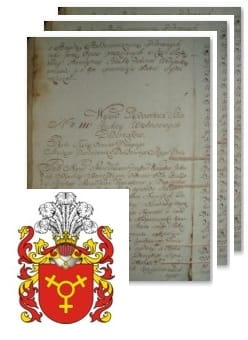 Przykładowe zdjęcie wywodu rodowitości szlacheckiej z 1802 roku, stron 3.jpg