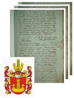 Przykładowe zdjęcie wywodu rodowitości szlacheckiej z 1802 roku, stron 3.jpg