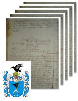 Przykładowe zdjęcie wywodu rodowitości szlacheckiej z 1802 roku, stron 5.jpg