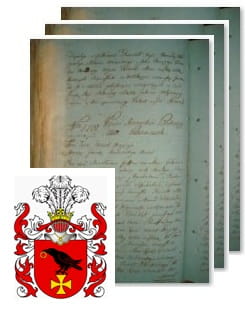 Przykładowe zdjęcie wywodu rodowitości szlacheckiej z 1802 roku, stron 3.jpg