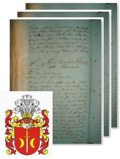 Przykładowe zdjęcie wywodu rodowitości szlacheckiej z 1802 roku, stron 3.jpg