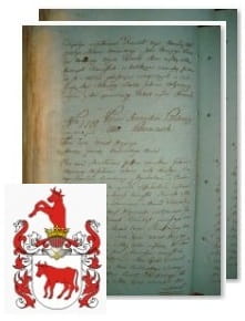 Przykładowe zdjęcie wywodu rodowitości szlacheckiej z 1802 roku, stron 2.jpg