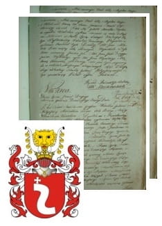 Przykładowe zdjęcie wywodu rodowitości szlacheckiej z 1802 roku, stron 2.jpg