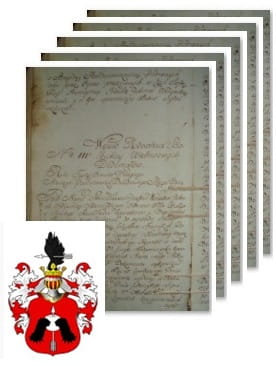 Przykładowe zdjęcie wywodu rodowitości szlacheckiej z 1802 roku, stron 5.jpg