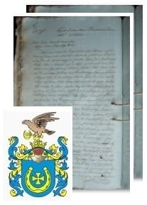 Przykładowe zdjęcie wywodu rodowitości szlacheckiej z 1816 roku, stron 2.jpg