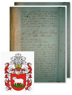 Przykładowe zdjęcie wywodu rodowitości szlacheckiej z 1802 roku, stron 2.jpg