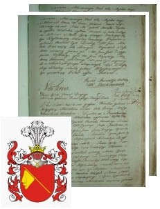 Przykładowe zdjęcie wywodu rodowitości szlacheckiej z 1802 roku, stron 2.jpg