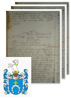 Przykładowe zdjęcie wywodu rodowitości szlacheckiej z 1802 roku, stron 3.jpg