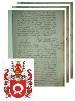 Przykładowe zdjęcie wywodu rodowitości szlacheckiej z 1802 roku, stron 3.jpg