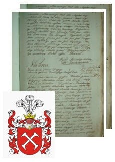 Przykładowe zdjęcie wywodu rodowitości szlacheckiej z 1802 roku, stron 2.jpg