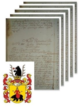 Przykładowe zdjęcie wywodu rodowitości szlacheckiej z 1802 roku, stron 5.jpg