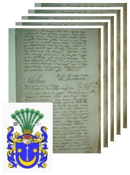 Przykładowe zdjęcie wywodu rodowitości szlacheckiej z 1802 roku, stron 5.jpg