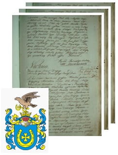Przykładowe zdjęcie wywodu rodowitości szlacheckiej z 1802 roku, stron 3.jpg