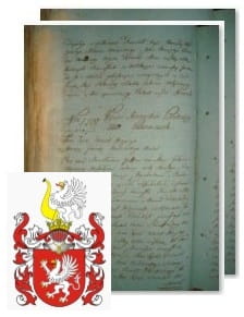 Przykładowe zdjęcie wywodu rodowitości szlacheckiej z 1802 roku, stron 2.jpg