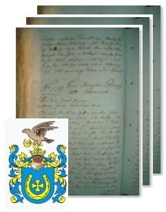Przykładowe zdjęcie wywodu rodowitości szlacheckiej z 1802 roku, stron 3.jpg