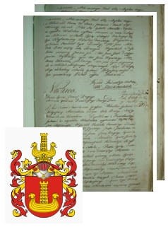 Przykładowe zdjęcie wywodu rodowitości szlacheckiej z 1802 roku, stron 2.jpg
