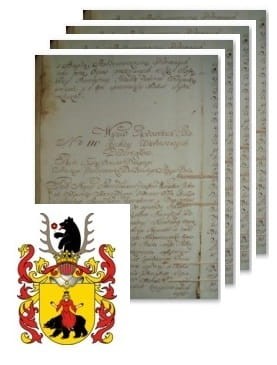Przykładowe zdjęcie wywodu rodowitości szlacheckiej z 1802 roku, stron 4.jpg