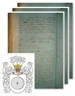 Przykładowe zdjęcie wywodu rodowitości szlacheckiej z 1802 roku, stron 3.jpg