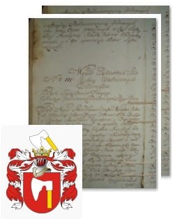 Przykładowe zdjęcie wywodu rodowitości szlacheckiej z 1802 roku, stron 2.jpg
