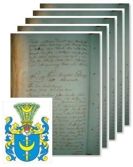 Przykładowe zdjęcie wywodu rodowitości szlacheckiej z 1802 roku, stron 5.jpg
