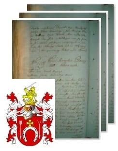 Przykładowe zdjęcie wywodu rodowitości szlacheckiej z 1802 roku, stron 3.jpg