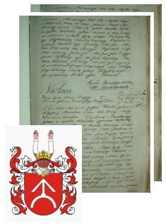 Przykładowe zdjęcie wywodu rodowitości szlacheckiej z 1802 roku, stron 2.jpg