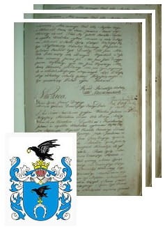 Przykładowe zdjęcie wywodu rodowitości szlacheckiej z 1802 roku, stron 3.jpg