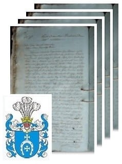 Przykładowe zdjęcie wywodu rodowitości szlacheckiej z 1807 roku, stron 4.jpg