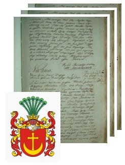 Przykładowe zdjęcie wywodu rodowitości szlacheckiej z 1802 roku, stron 3.jpg