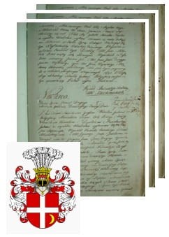 Przykładowe zdjęcie wywodu rodowitości szlacheckiej z 1802 roku, stron 3.jpg