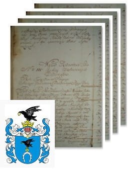 Przykładowe zdjęcie wywodu rodowitości szlacheckiej z 1802 roku, stron 4.jpg
