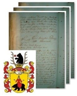 Przykładowe zdjęcie wywodu rodowitości szlacheckiej z 1802 roku, stron 3.jpg