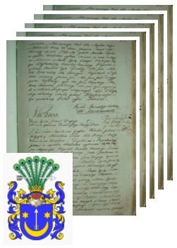 Przykładowe zdjęcie wywodu rodowitości szlacheckiej z 1802 roku, stron 5.jpg