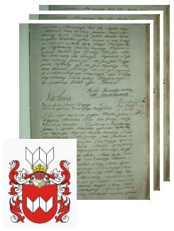 Przykładowe zdjęcie wywodu rodowitości szlacheckiej z 1802 roku, stron 3.jpg