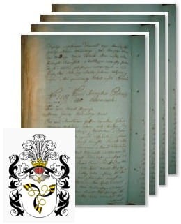 Przykładowe zdjęcie wywodu rodowitości szlacheckiej z 1802 roku, stron 4.jpg